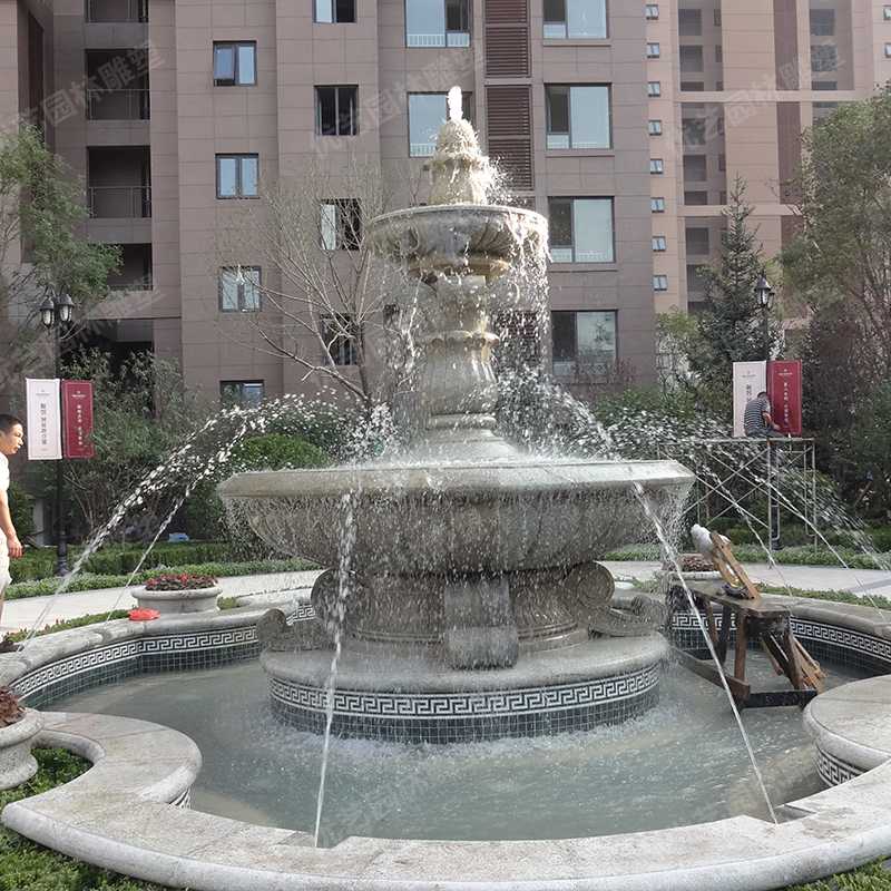 石雕噴泉，花崗巖噴泉，景觀噴泉
